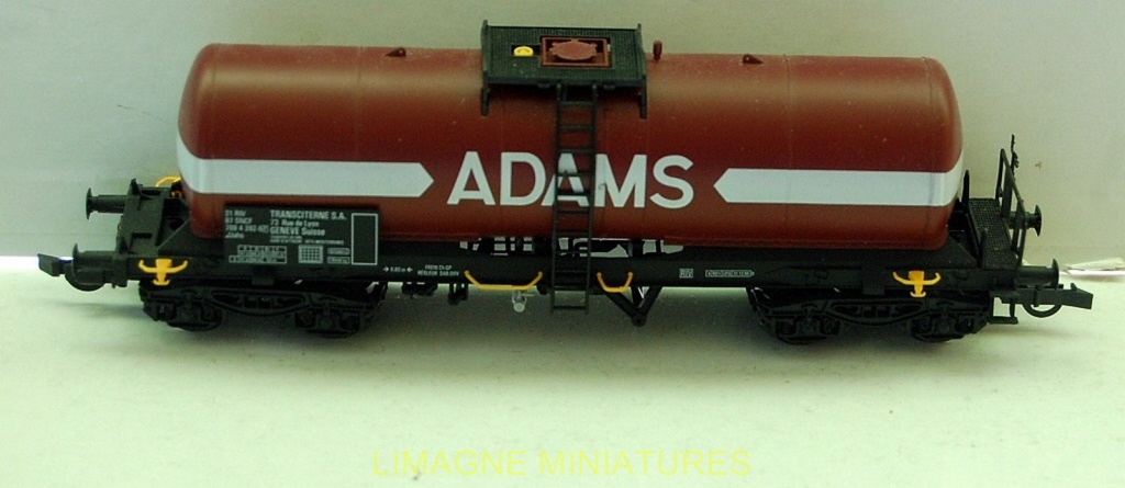 Wagon Citerne SNCF CMF/Stuardi - Époque 3, Adams-Sete, Gris/rouge, Métal, échelle HO